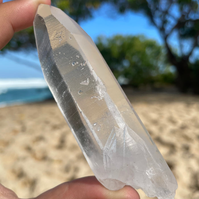 Clear Lemurian Quartz Crystal #1085