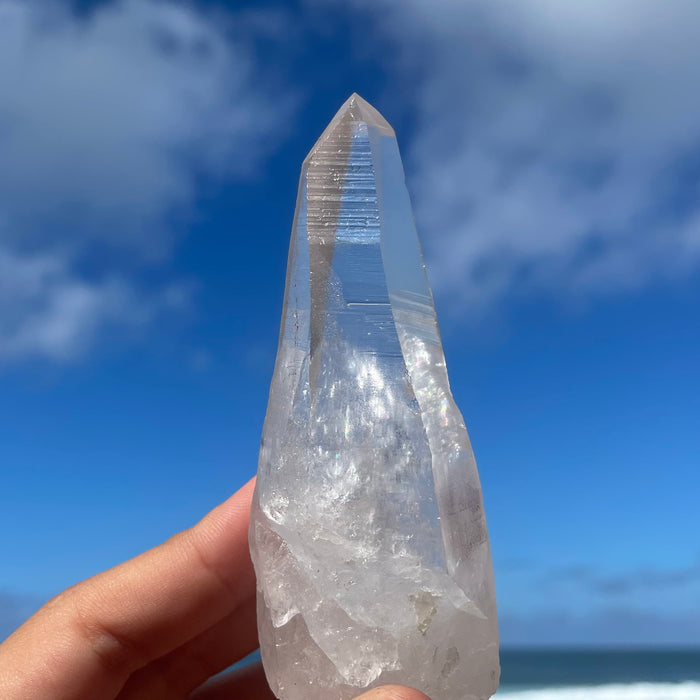 Clear Lemurian Quartz Crystal #1072