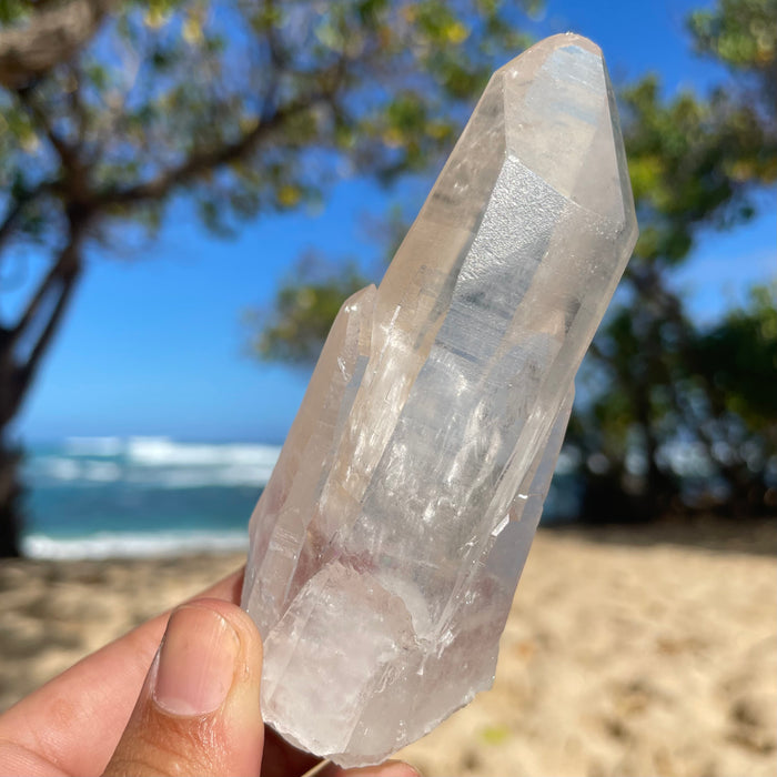 Clear Lemurian Quartz Crystal #1078