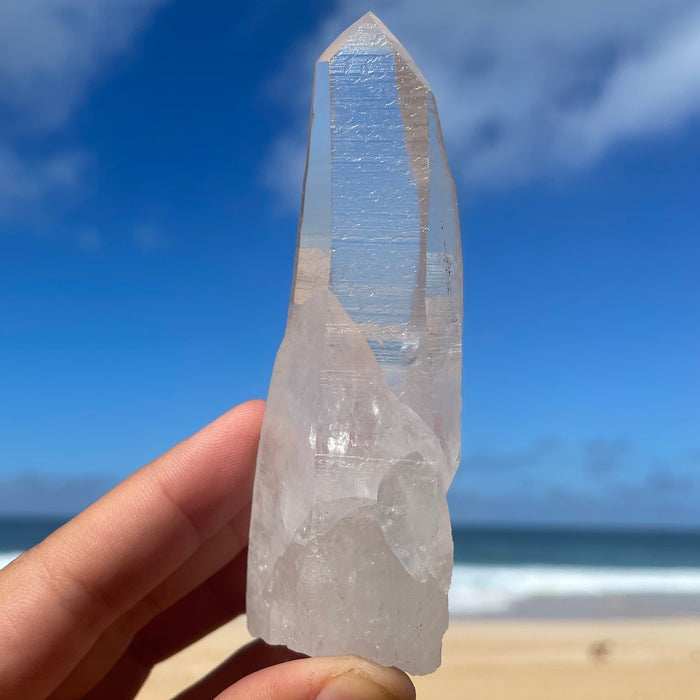 Clear Lemurian Quartz Crystal #1072