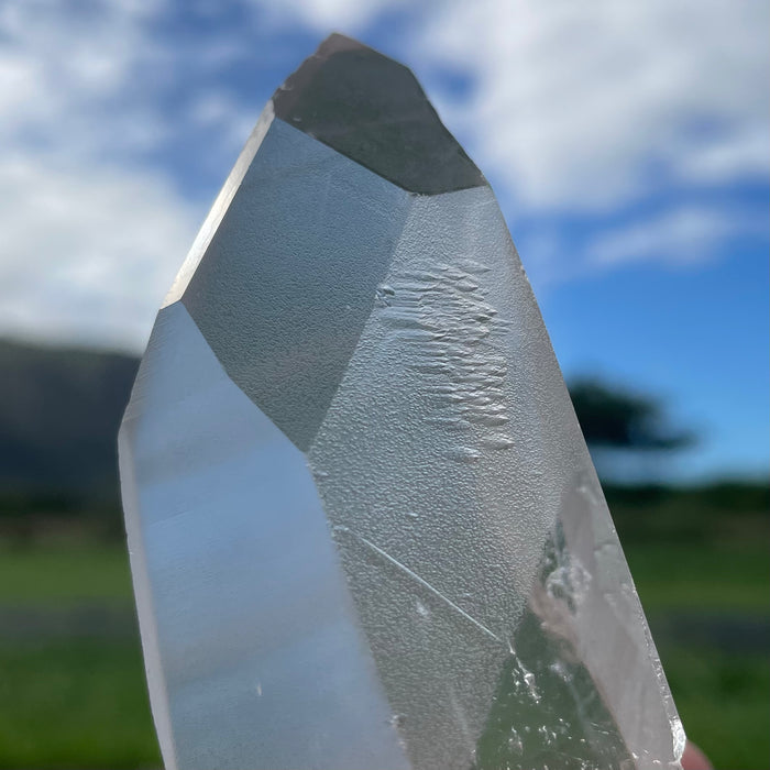 Clear Lemurian Quartz Crystal #1052