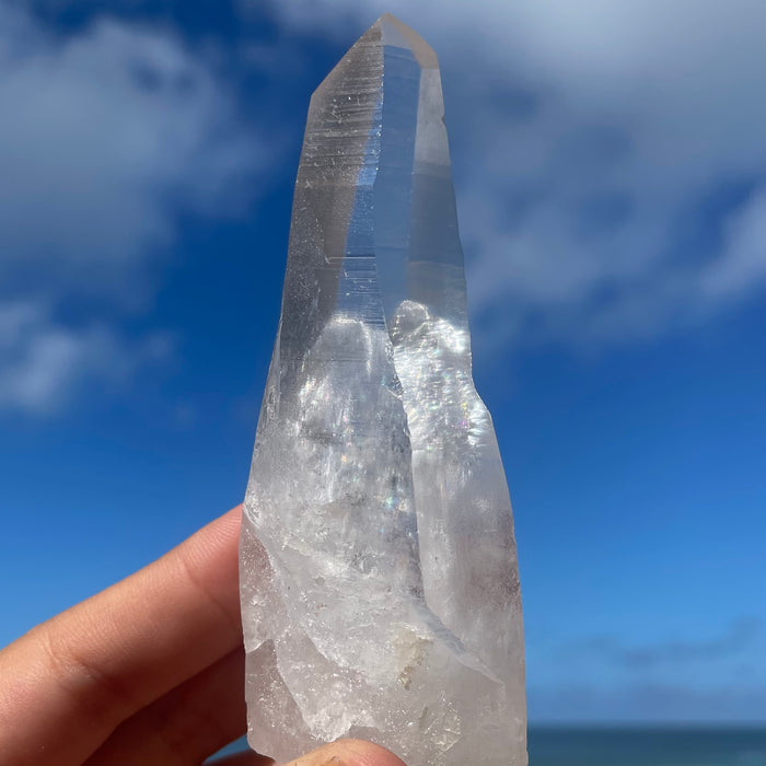 Clear Lemurian Quartz Crystal #1072