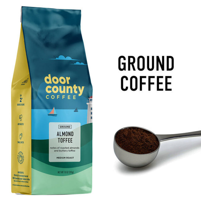 Almond Toffee, 10 oz Ground Coffee