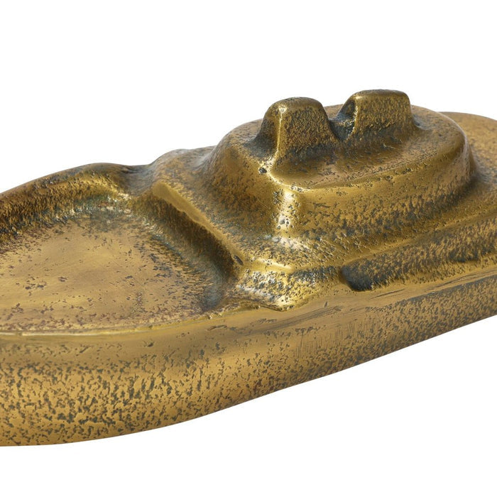 Antique Gold Boat, 9"