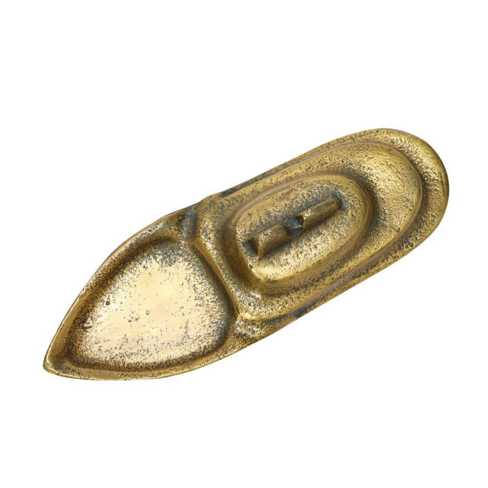 Antique Gold Boat, 9"