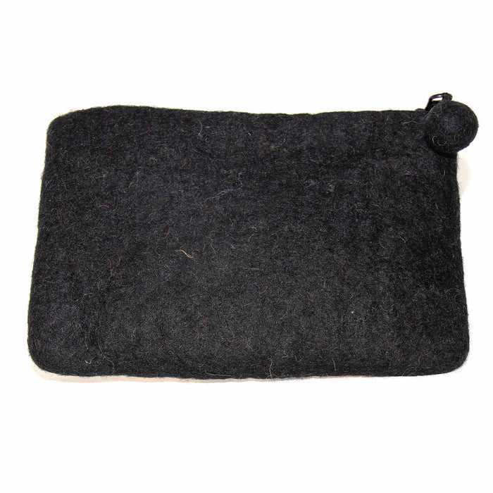 Cat & Mouse Felt Zipper Pouch