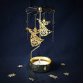 CGB Giftware - Gold Christmas Angel Tealight Spinner