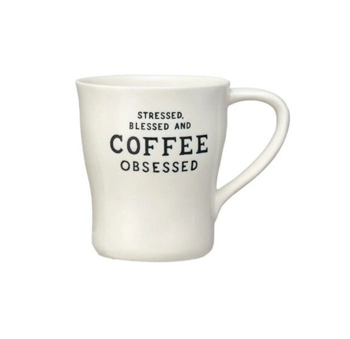 'Coffee Obsessed' 12 oz Stoneware Mug