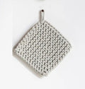 Cotton Crocheted Pot Holder, Cream
