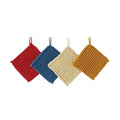 Cotton Crocheted Pot Holder, Red