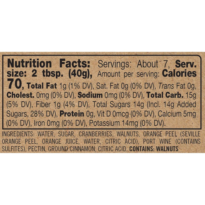 Cranberry Walnut Relish, 9.5 oz
