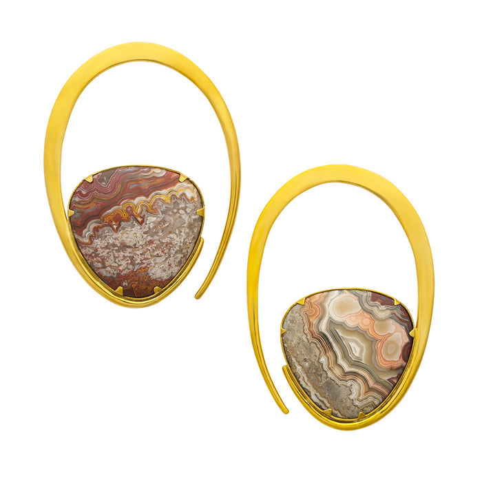 Crazy Lace Agate Ellipse