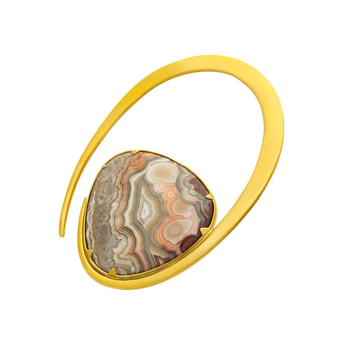 Crazy Lace Agate Ellipse