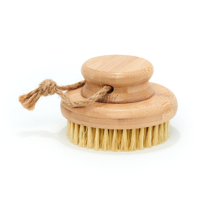 Desesh - Bamboo Dry Body Brush with Short Handle (Plastic Free)