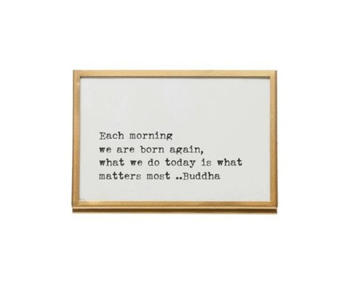 "Each Morning" Frame with Easel, 4 x 6