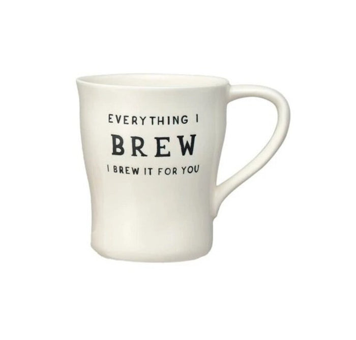 'Everything I Brew' 12 oz Stoneware Mug