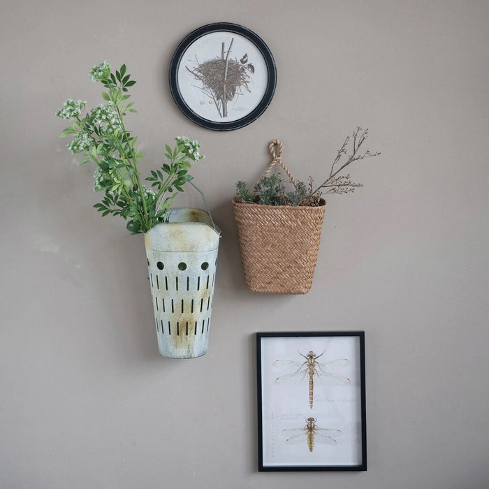 Framed Wall Decor with Nest Print, Kingbird