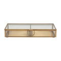 Glass Box w/Brass Frame, 9"
