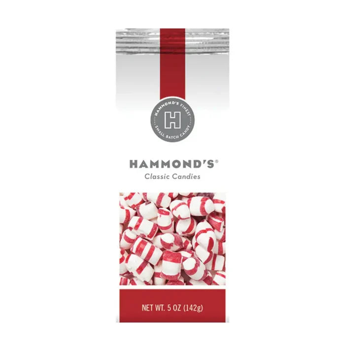 Hammond's Candies - All-Natural Classic Candy - Puffs - Peppermint -5oz Gift Bag