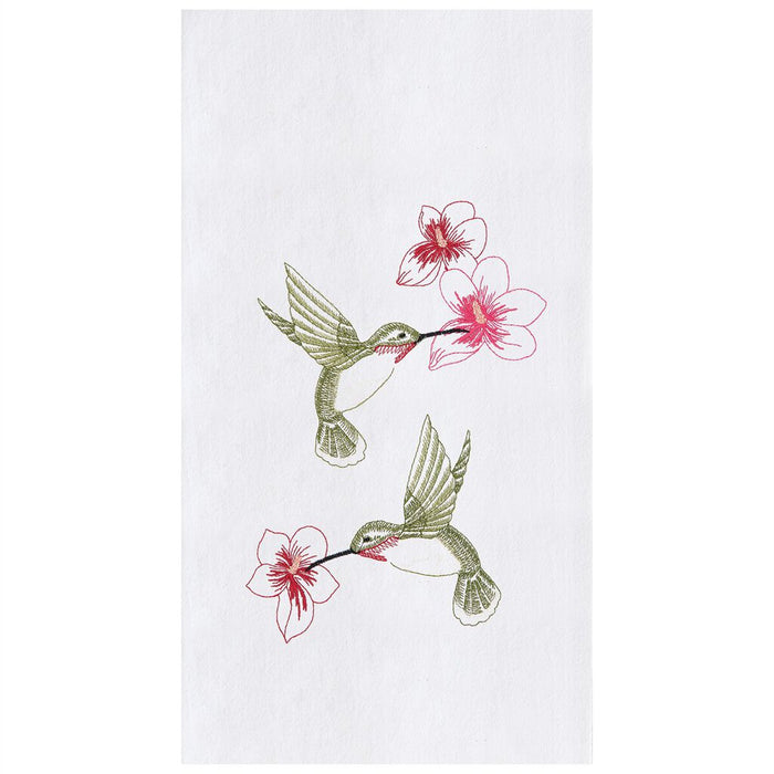 Hummingbird Flower, Kitchen Tea Towel