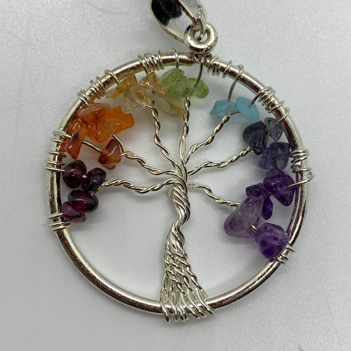 7 Chakras Tree Adjustable Necklace