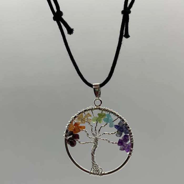 7 Chakras Tree Adjustable Necklace