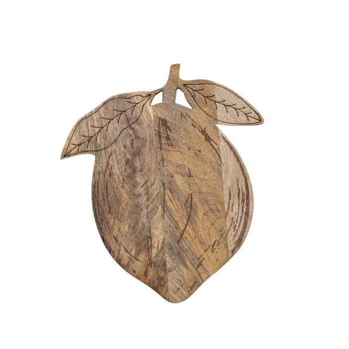 Lemon Shape Mango Wood Cheese Board