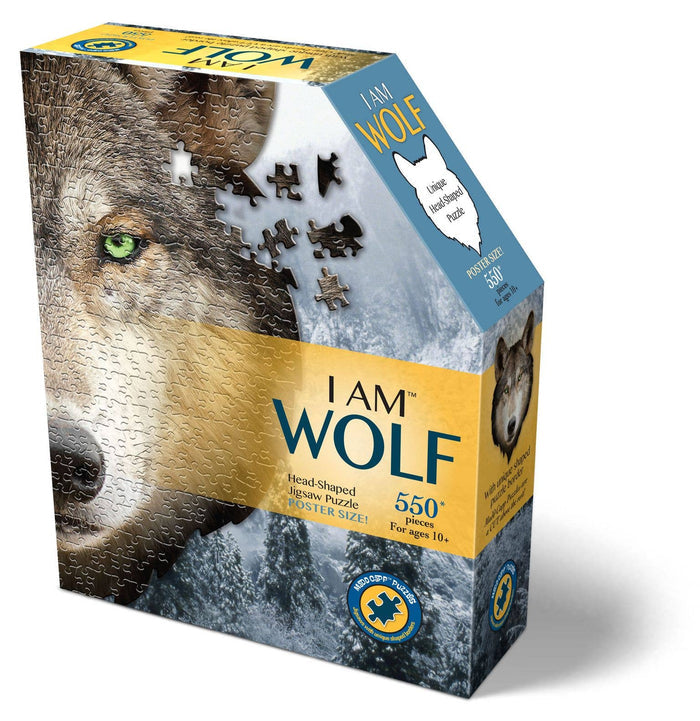 Madd Capp Games & Puzzles - I AM Wolf 550 piece jigsaw puzzle - gift