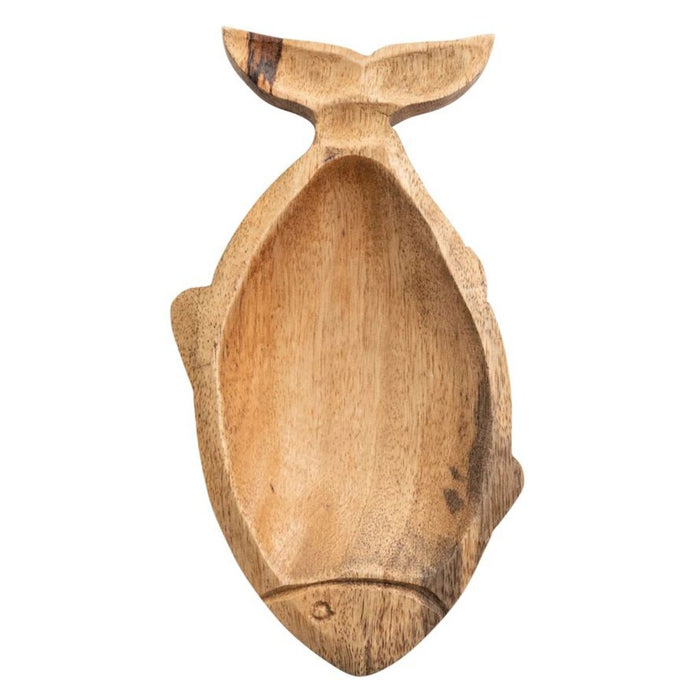 Mango Wood Fish Dish 8"
