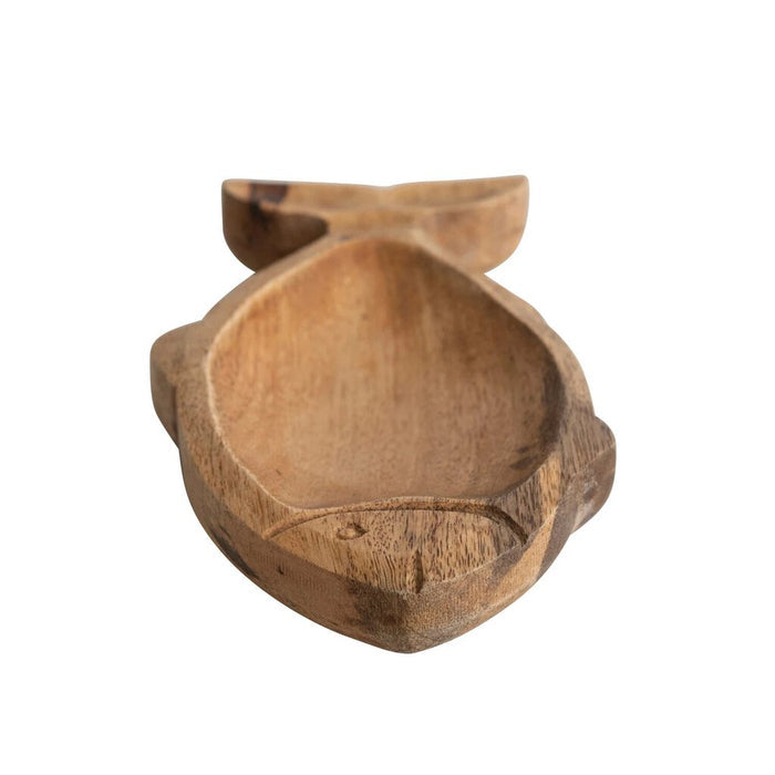 Mango Wood Fish Dish 8"