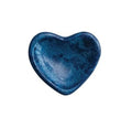 Marbled Resin Heart Shaped Dish, Blue