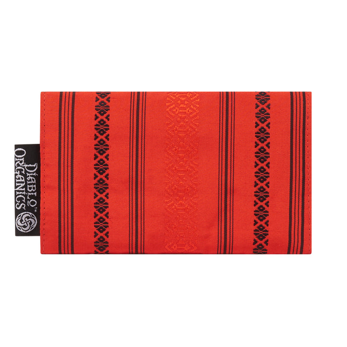 Orange & Black Recycled Kimono Jewelry Pouch
