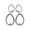Oxidized Sterling Silver Tear Coils