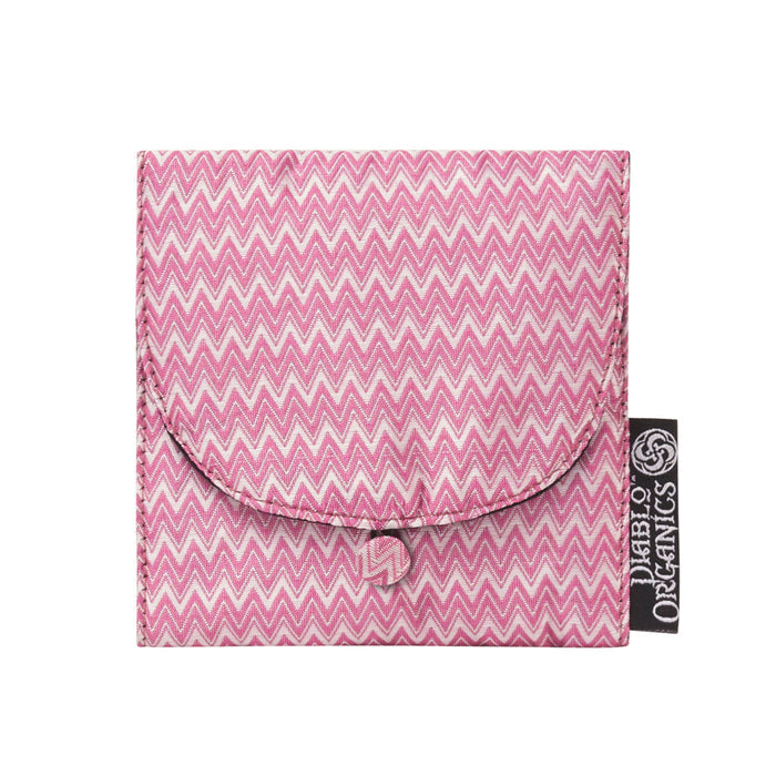 Pink Chevron Jewelry Pouch
