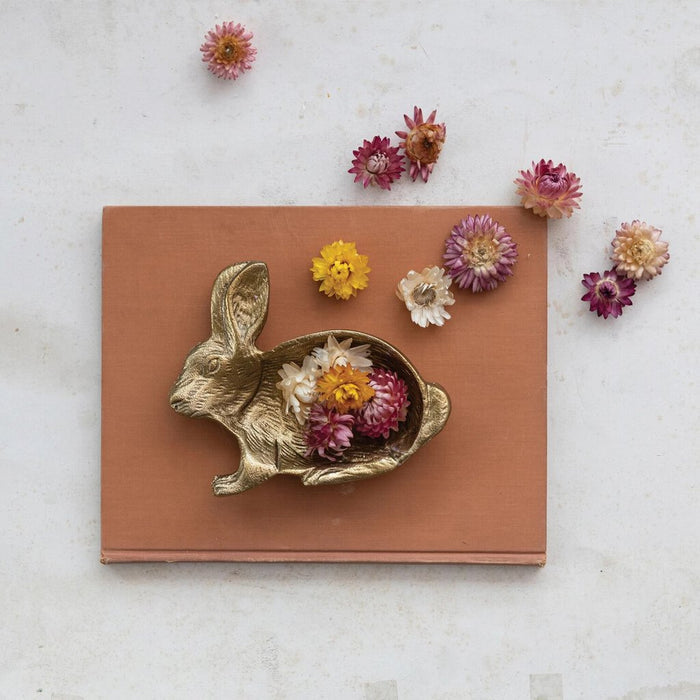 Rabbit Shaped Cast Aluminum Dish