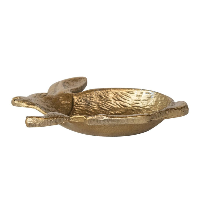 Rabbit Shaped Cast Aluminum Dish