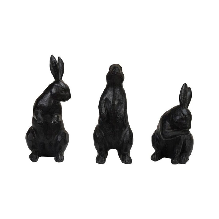 Rabbit Standing Head Down Resin Decor