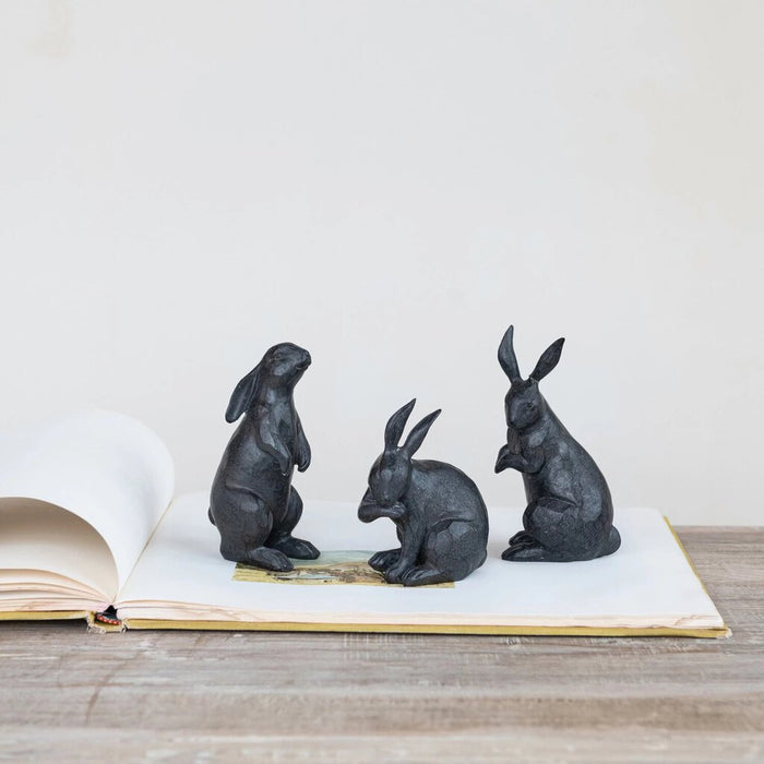 Rabbit Standing Resin Decor