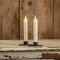 Ragon House - SET/ 2 - 6.75" MOVING FLAME CREAM TAPER CANDLE