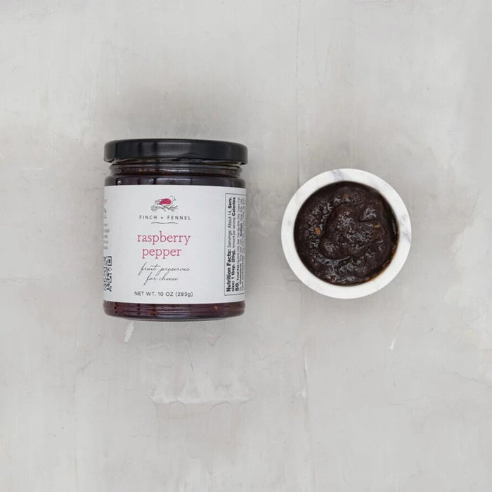 Raspberry Pepper Cheese Preserves