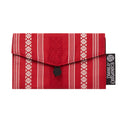 Red & Black Recycled Kimono Jewelry Pouch