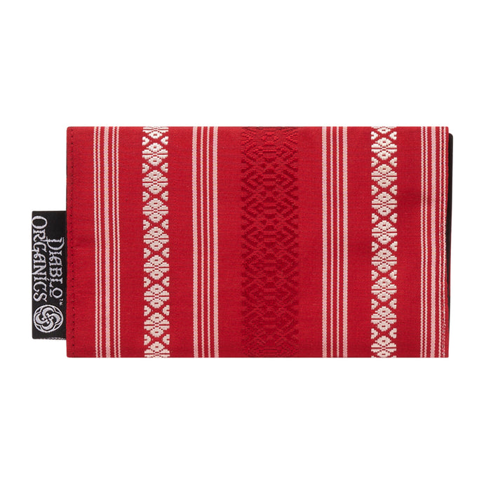 Red & Black Recycled Kimono Jewelry Pouch
