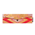 Red & Gold Flower Recycled Kimono Jewelry Pouch