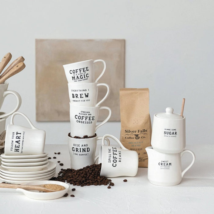 'Rise and Grind' 12 oz Stoneware Mug