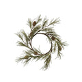 Round Faux Jack Pine Wreath, 10"