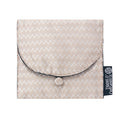 Silver Chevron Jewelry Pouch