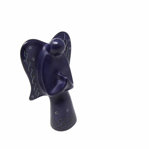 Soapstone Angel Sculptures - Color Options Available