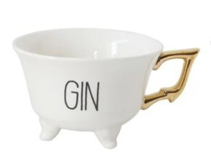 Stoneware Footed Teacup, Gin