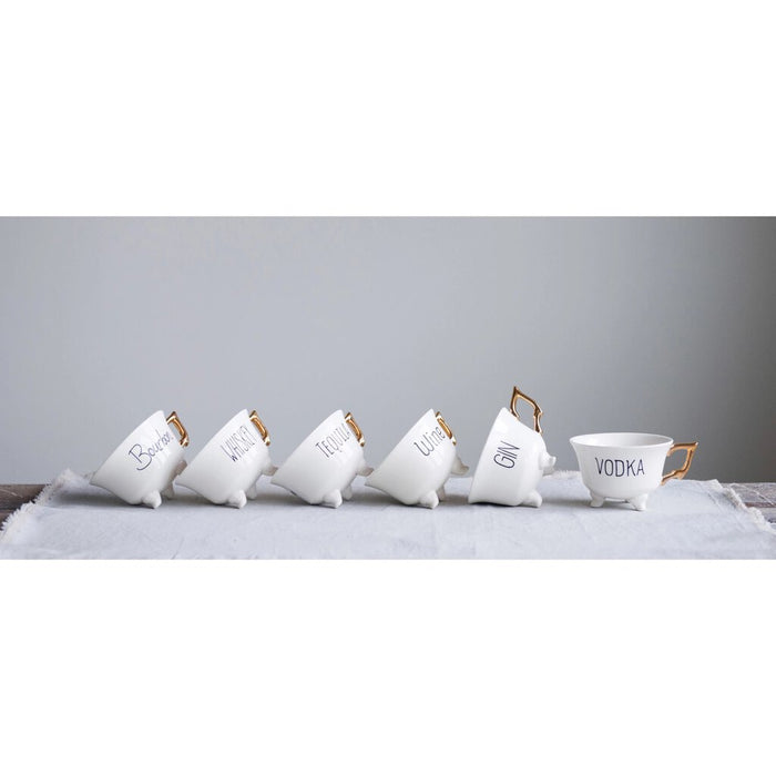 Stoneware Footed Teacup, Gin