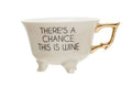 Stoneware Footed Teacup, There's a chance this is Wine